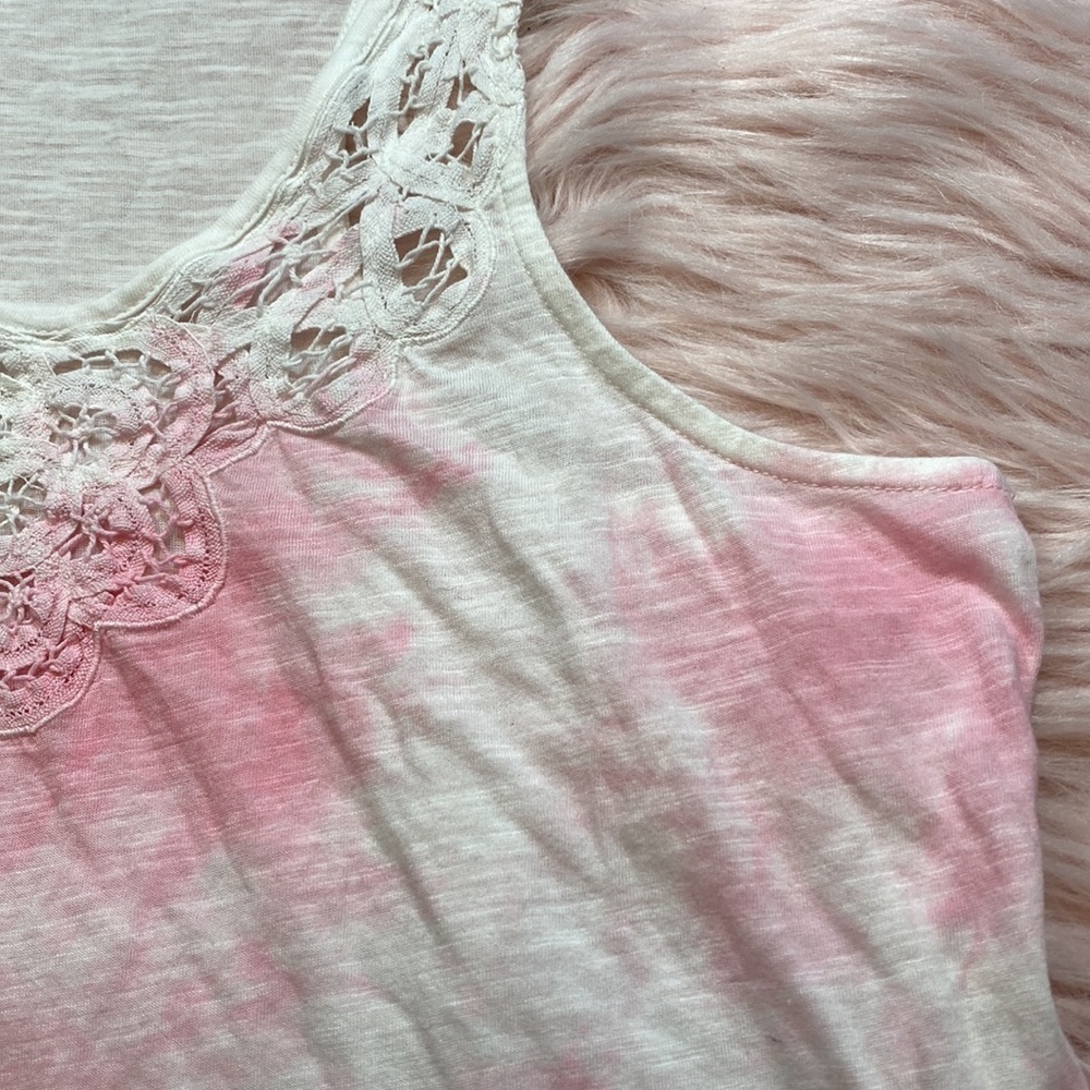 LoveShackFancy Fornina Tank in Pink Tye Dye sz S - Picture 6 of 11
